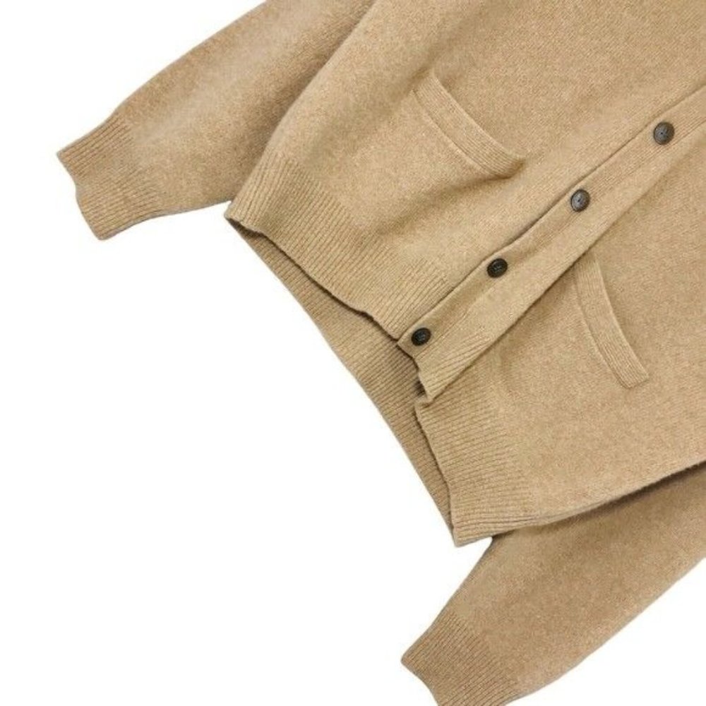 Grant Thomas Camel Pure Wool Cardigan XL - Picture 2 of 7